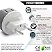 OREI European Power Plug Adapter, with 2 USA Inputs - Travel 3 Pack - Type C (US-9C) - Turkey, Italy, Iceland, and More - Safe Grounded Use with Cell Phones, Laptop, Camera Chargers, CPAP, and More