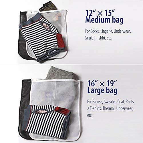 5 Pack+Large+Medium+Delicates+Zippered