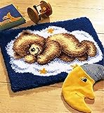 DIY Shaggy Latch Hook Kit Rug for Beginner Color