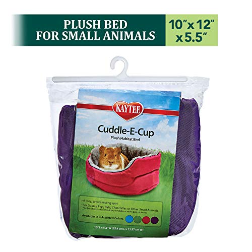 Kaytee Super Sleeper CuddleECup Bed for Pet Guinea Pigs, Rats, Chinchillas and Other Small
