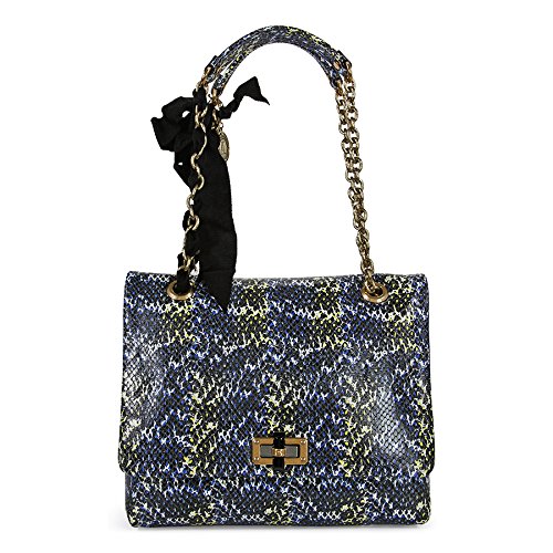 Lanvin Happy Medium Calfskin Shoulder Bag - Blue
