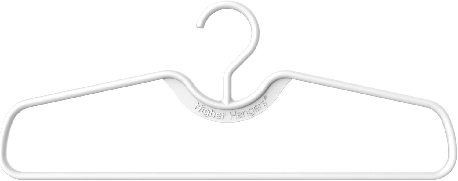 White Plastic Higher Hangers 2.0 40Pack Amazon.co.uk Kitchen & Home