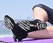 Black / Purple Yoga Socks for Women with Non Slip - Skid Grip. Also Ideal for Pilates, Barre, Ballet or as Slipper Socks