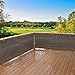 Alion Home Elegant Privacy Screen Fence Mesh Windscreen for Backyard Deck Patio Balcony Pool Porch Railing 3 FT Height-Brown/Mocha (3' x 10')