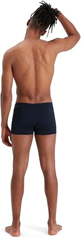 Speedo Eco Endurance+ Aquashort Swimsuit Navy Chlorine Resistant Recycled Fabric view 2