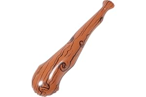 Sosoport Inflatable Wooden Stick, Inflatable Baseball Caveman Bat Caveman Stick Summer Beach Inflatable Toys