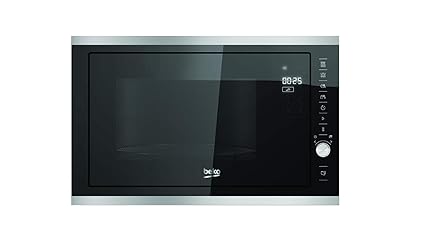 Beko MGB 25332 BG Microondas Integrable con Grill, 900 W, 25 litros, Acero inoxidable