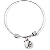 Pie Slice 3D with Fork Fancy Charm Bangle