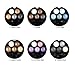 HugeStore 5 Colors Glitter Eyeshadow Eye Shadow Powder Palette Shimmer Metallic Blue