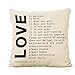 Beautyvan Square Pillow Cover Toss Pillowcase Hidden Zipper Closure (Beige E)