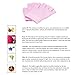 Queentools Gel Moisturizing Gloves, Half Finger Spa Gloves, Moisturizing Vitamin and Essential Oil Infused, Pink, 1 Pair
