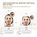 Lavany LED Illuminated Cosmetic Mirror, Lighted Makeup Mirror with 10x Magnification Vanity Mirror, Bright & Dimmable Natural Light, 180° Rotation, Battery or USB Powered