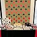 MOWO Casino Paper Garland Las Vegas Theme Party Hanging Decoration,3'' in Diameter,10-feet (Black,red,2pc)