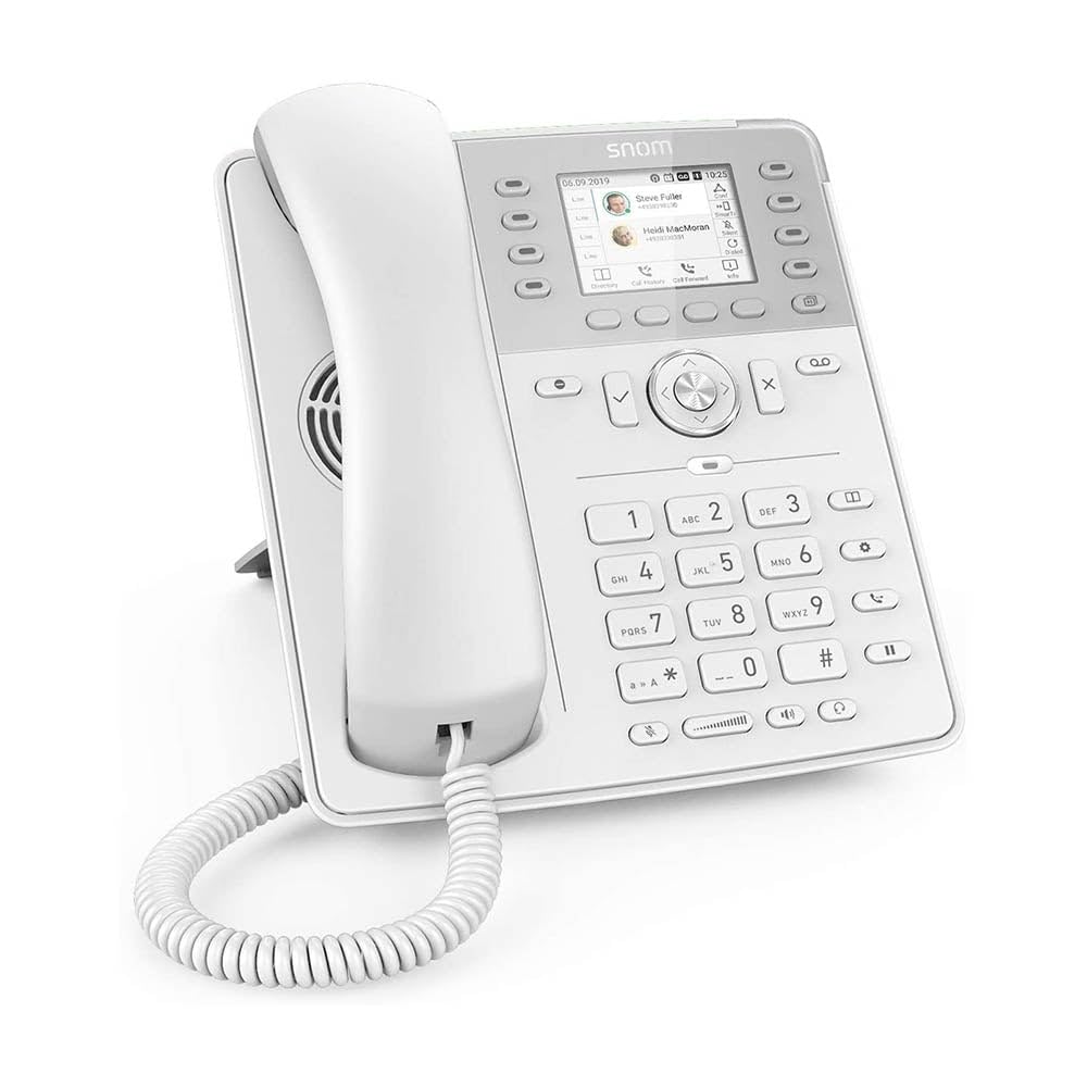 Snom D735 VOIP Tischtelefon (SIP) Gigabit White PROMO (Ohne Headset) VOIP