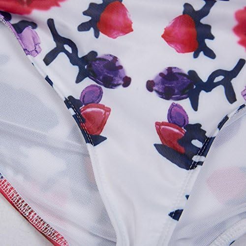 Uncinba Women's Two Pieces Halter Floral High Waist Bikini Plus Size