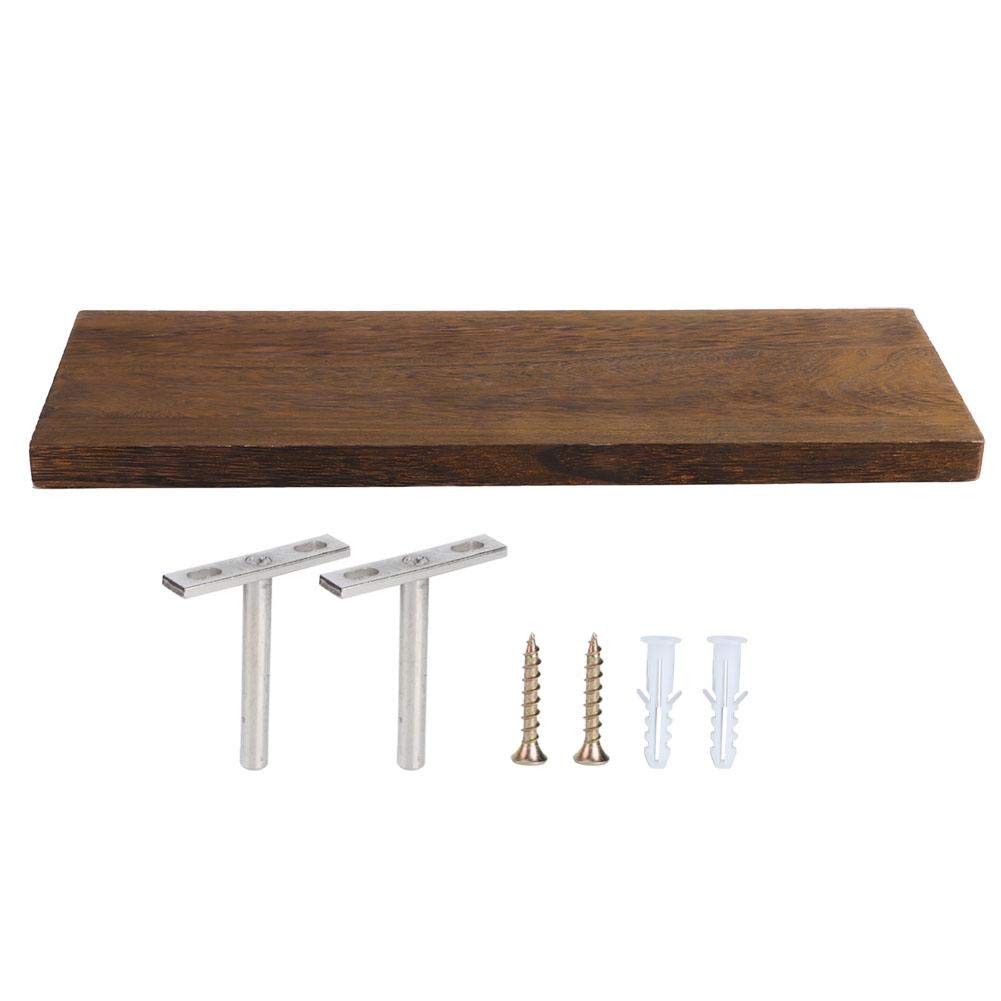 eecoo Wall Mounted Storage Shelves Floating Shelf, Wood Storage Rack Display Organizer, Floating Shelves Floating Wall Shelf for Home Living Room(Style 2)