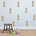 Pineapple Wall Decals Set of 12 – Large Tropical Fruit Stickers for Kids Bedroom, Nursery, Playroom – Removable Vinyl Mural for Smooth Wall Surfaces – Fun Home Decor Idea (8