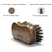 Aberlite Beard Straightening Brush Kit for Men - Beard Straightener Brush (Medium) w/Extra-Firm Boar Bristle - Sandalwood Beard Straightening Comb - Beard/Mustache Scissors
