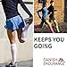 DANISH ENDURANCE Graduated Compression Socks (White 1 Pair, US Women 8-10 // US Men 6.5-8.5)