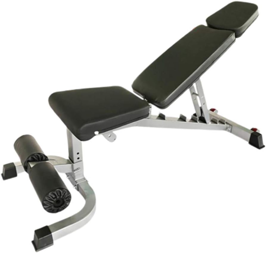 PLEASUR Heavy Duty Weight Benches (Choices Of Adjustable, Flat, Sit Up) Strength Training, Home Gym, Fitness Exercise, Lifting, Fat Loss Calisthenics For Corrective Sitting Posture Back