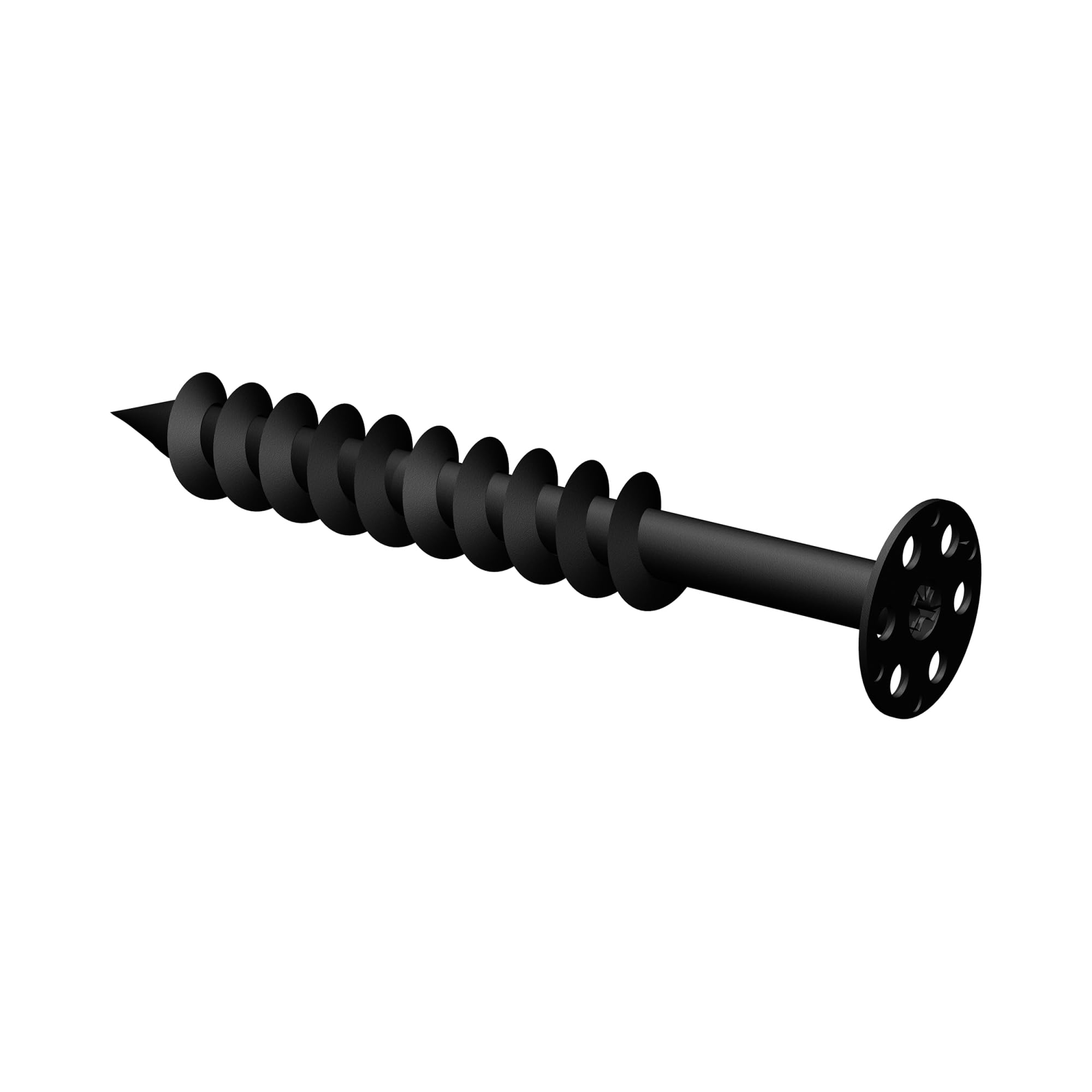 LUX ELEMENTS FIX-SD Screw Dowels 13 cm Pack of 10 Black Plastic (PA6 + 30% GF) Connector
