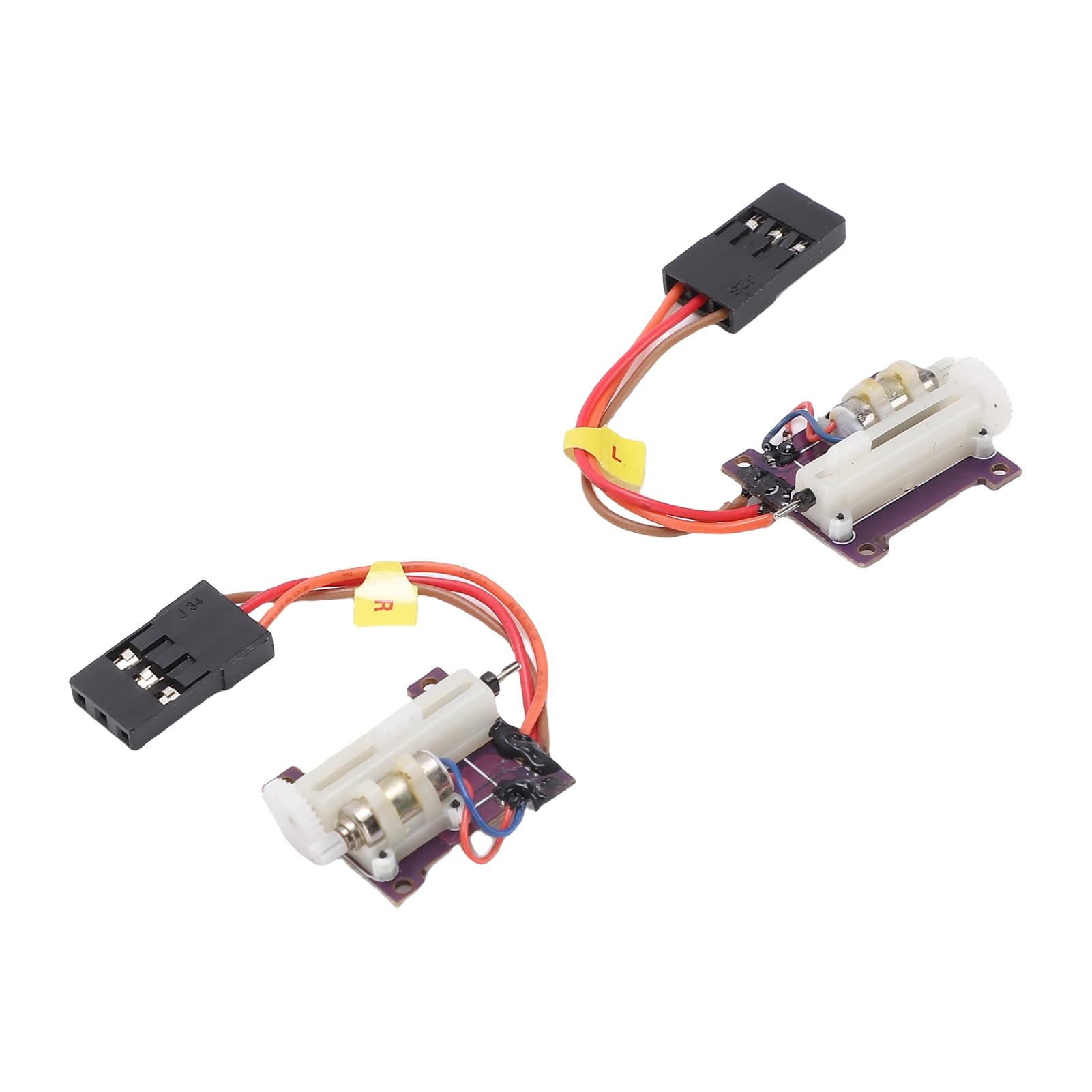 Generic 1 Pair Micro Servo, Tiny Linear Digital Servos for Fixed Wing Drones Aircraft Small RC Plane JR Connector