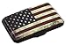 Deezone Aluminum RFID Blocking Credit Card Holder - Business Card Case - Retro Flagge