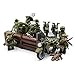 WW2 Army Soldiers with Motorcycles and Artillery - Military Building Block Toy