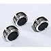 Thor-Inst Pack of 3 Interior A/C Air Conditioning Heat Control Switch Knob Button For Toyota Tacoma & VIOS(2002-2006) Vela Vitz YARI, Replacement for Lost or Damaged Knob (Ungraded Luxury Black)