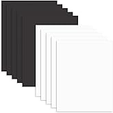 AUEAR, Pack of 10 11x17 Uncut Picture Mat Boards, White and Black Colors Backing Matte Boards for Frame, Print, Artwork, Picture