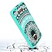 Moto Z Force Clear Case With HD Screen Protector, AnoKe Colors Dream Catcher Mandala Flower Acrylic Ultra Slim Fit Hard Cover TPU Bumper Hybrid For Motorola Moto Z Force Droid Edition TM CH Mint