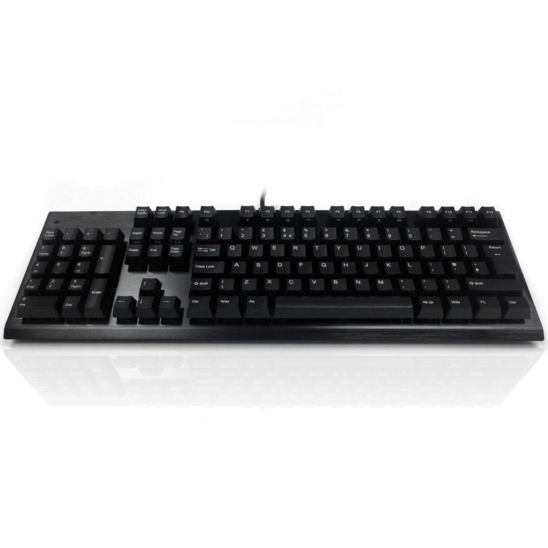Accuratus Left Hander FRENCH - USB Professional & Programmable Left Handed Full Size French Layout Keyboard with Mechanical Key Switches