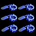 YIHONG 6 PCS Fairy LED String Lights Battery Operated - 7.2ft 20 LEDs Firefly Starry String Lights for Costume Wedding Bedroom Halloween Easter Christmas Decoration- Blue