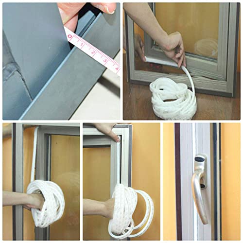 fowong Adhesive Brush Weather Stripping, 11/32 inch x 3/16 inch x 16