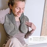 Qomfor Microwavable 1.5kg Weighted Neck Wrap Lavender Scent Grey view 6