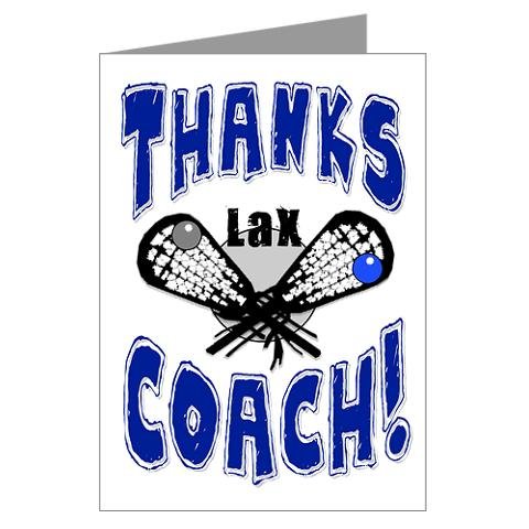 LAX 3-Pack”Thanks Awesome Lacrosse Coach!” Sports POWERCARD Greeting Cards (5×7) Perfect for Youth Sports – Coach Will Love it! #AllProfitsToHelpKids