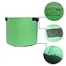 HONGVILLE 5-Pack Grow Bags/Aeration Fabric Pots w/Handles (7-Gallons, All Green)thumb 1