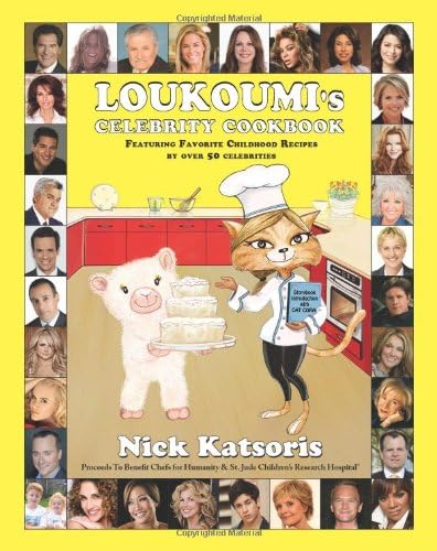 Loukoumi's Celebrity Cookbook Featuring Favorite Childhood Recipes from over 50 celebrities