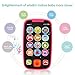 LUKAT Early Educational Baby Phone Baby Smartphone Toys for 12 Months Pretend Touch Phone with Sound and Music