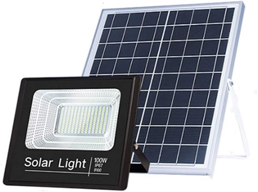 QWEZXC Solar Flood Light, Household Waterproof Outdoor