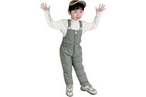 Toddler Snow Bibs Girls Boys Insulated Ski Pants Waterproof Winter Overalls Thicken Girls Winter Suspender Jumpsuit