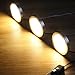 LE LED Under Cabinet Lighting Kit, 510lm Puck Lights, 3000K Warm White, Under Counter Lighting, Stick On Lights, for Kitchen, Closet Lights, Set of 3