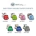 Baby Tooshy Cloth Diaper Covers with Double Gussets. Waterproof, Adjustable & Reusable. One Size for Prefolds/Flats/Inserts. Set has 1 Embroidered 
