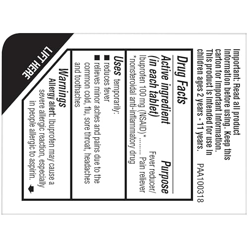 ADVIL JUNIOR STRENGTH CHEWABLE IBUPROFEN PAIN RELIEVER AND FEVER REDUCER, CHILDREN’S IBUPROFEN FOR PAIN RELIEF, GRAPE – 24 TABLETS