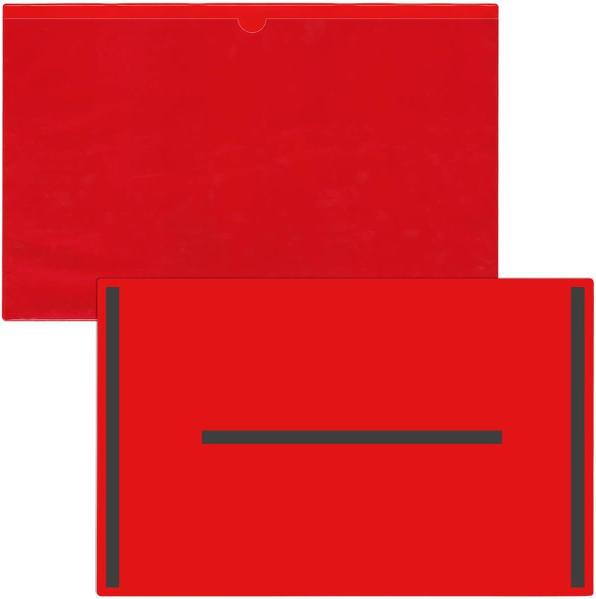 StoreSMART File Jackets 10Pack Red Plastic