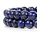 HAAMIIQII 45pcs 8mm Natural Lapis Lazuli Stone Beads Round Loose Gemstone Beads for Jewelry Making Strand 15 Inch