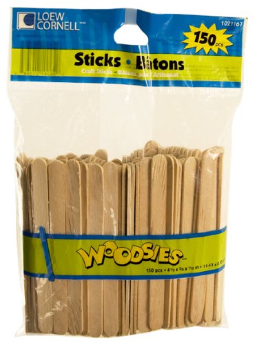 Loew-Cornell 1021167 Simply Art Wood Craft Sticks 150 ct.