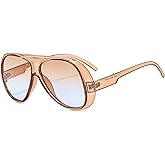 willochra 2025 Fashion Oval Luxury Sunglasses For Women Men Retro Oversized Pilot Sun Glasses Trending Shades Eyeglasses