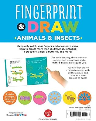 Fingerprint Draw Animals Insects Draw Paint Over 30 Cool Fingerprint And Thumbprint Art Masterpieces Balart Maite Amazon Com Au Books