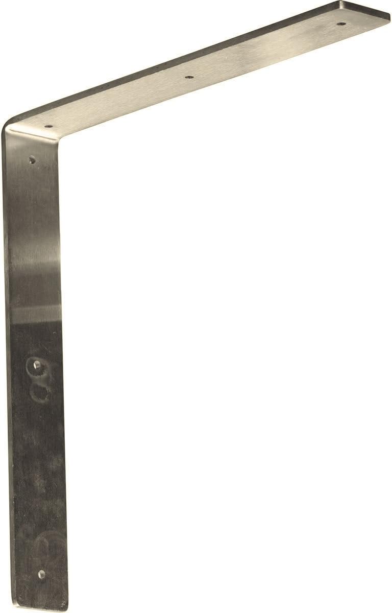 Ekena Millwork BKTM02X14X14HASS2-Inch W x 14-Inch D x 14-Inch H Hamilton Bracket, Stainless Steel